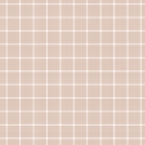 Rustic Linen Checks Gingham Pattern With A Vintage Linen Vibe In Warm Beige