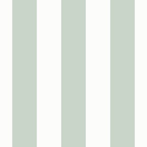 3" Vertical Stripe: Pale Forest Green Wide Basic Stripe