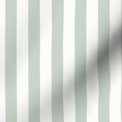 3/4" Vertical Stripe: Pale Forest Green Basic Stripe