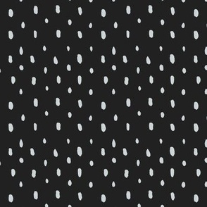 tiny polka dots black and white