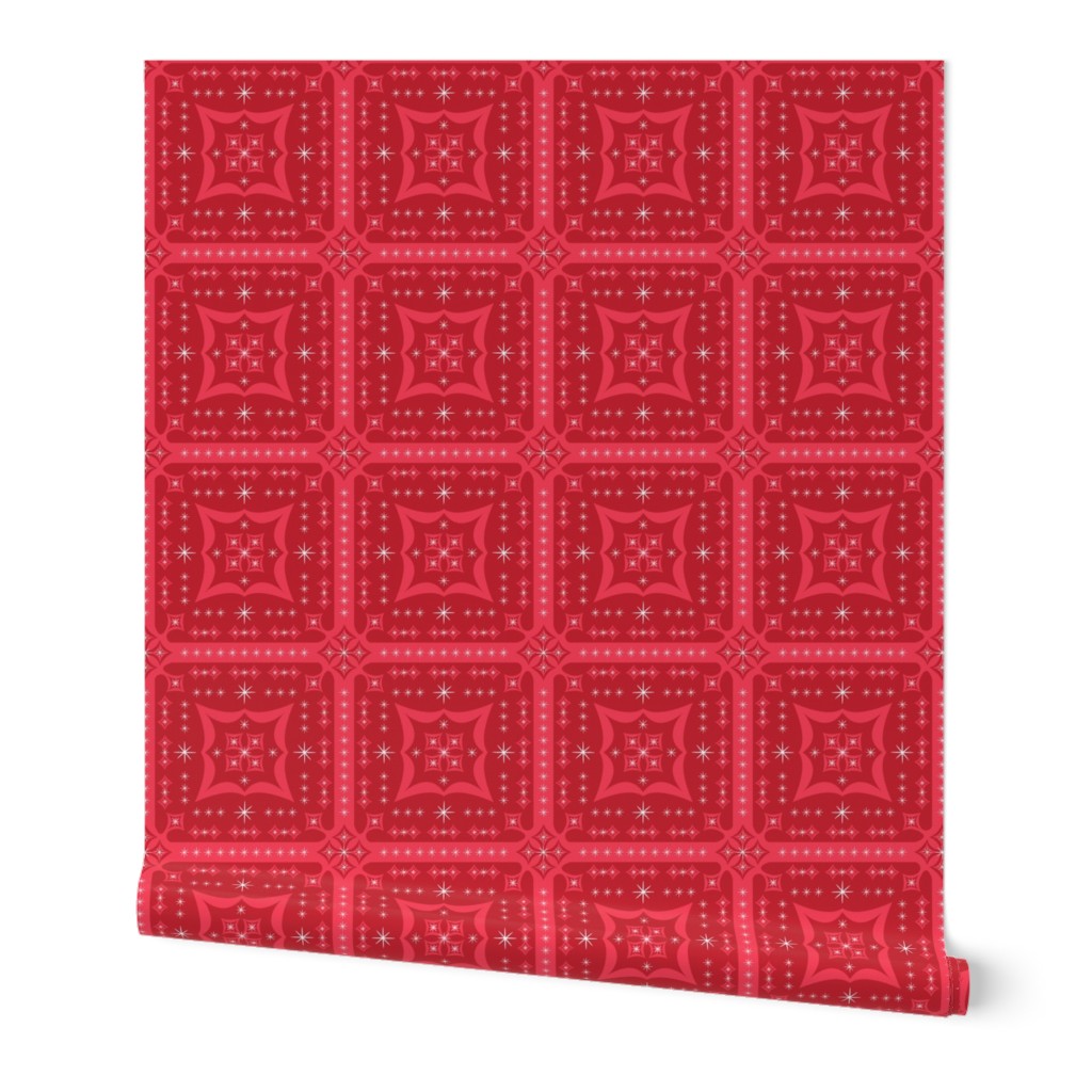 Festive Squares (Red)