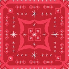 Festive Squares (Red)