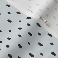 tiny polka dots light blue black