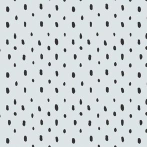 tiny polka dots light blue black