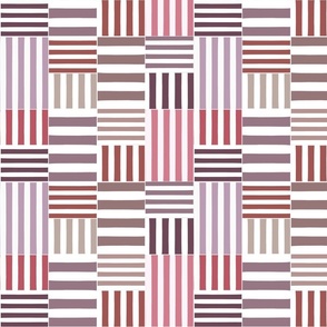 stripe blocks - red violet - medium 