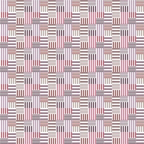 stripe blocks - red violet - small 
