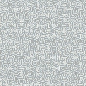 little lines - creamy white _ french grey blue 02 - geometric doodle