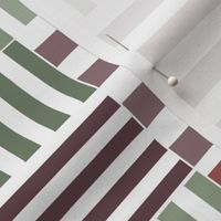 stripe blocks - green red violet - medium