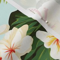 Hawaiian Hibiscus Aloha Wear Surf Shirt MuuMuu Vintage Floral