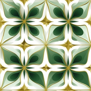Emerald Botanical Tiles