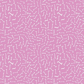 Retro 90's white hand drawn Z maze Hot Carnation Pink