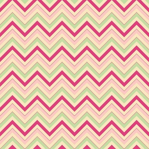 Pink and green super sweet chevrons