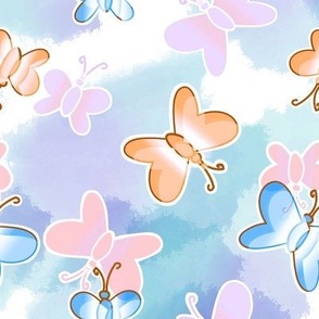 Watercolor butterflies