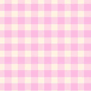 Gingham Light Barbiecore Pink