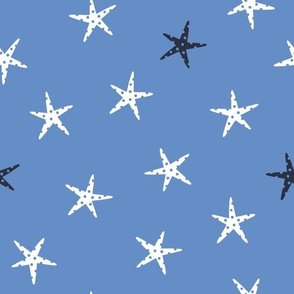 Nautical Starfish in Blue, White and Midnight Blue