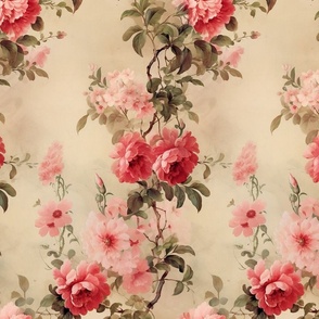 Victorian Diagonal Floral