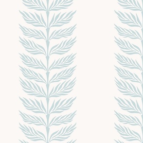 palm leaf stripe/whispering blue on light cream/large