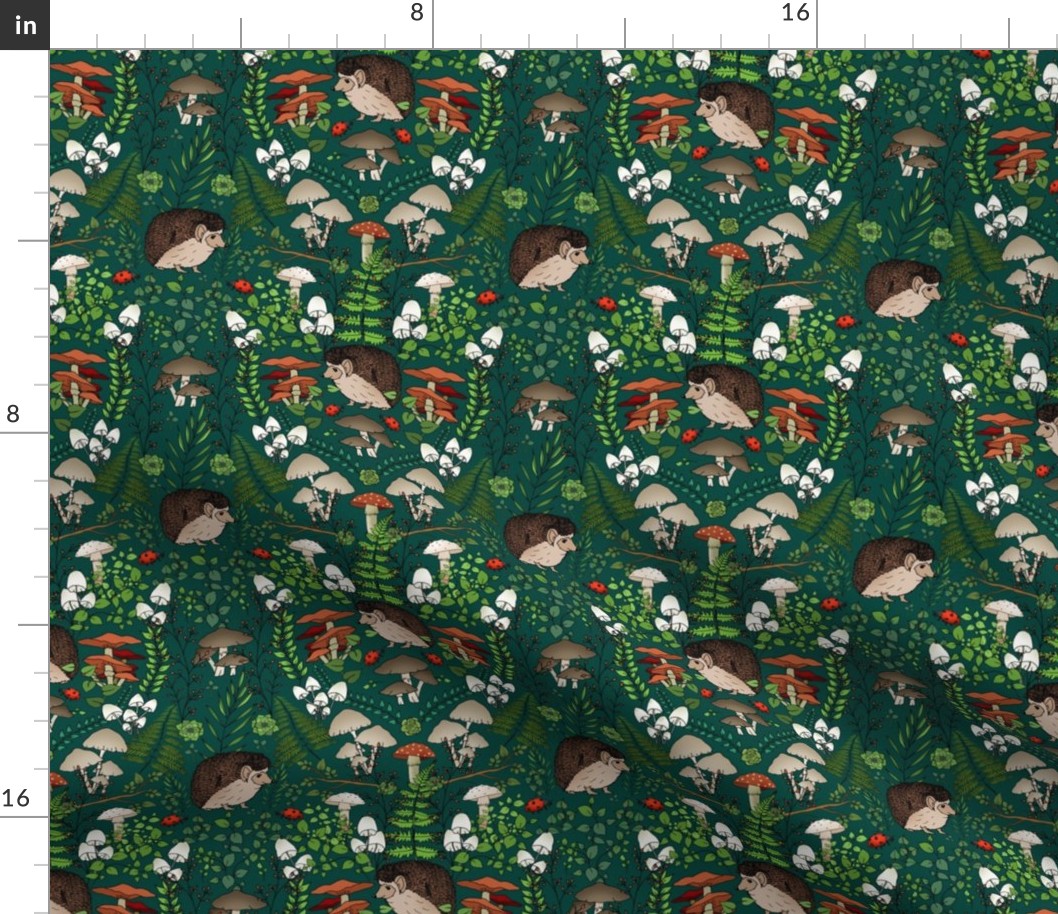 Woodland Friends (small scale Dark Pine Green)