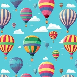 Hot Air Balloons in the Sky