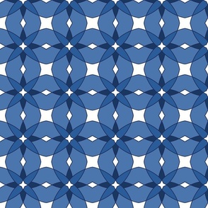 Big Bold Blue and White pattern