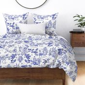 Greek Mythology Toile Navy Blue