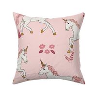 Galloping Unicorns on Pink