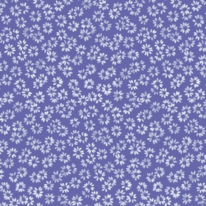 Daisies - very peri periwinkle - medium scale