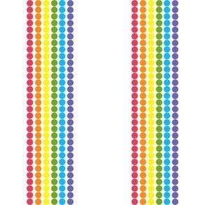 Dotty Rainbow vertical Stripe