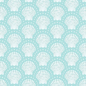 Pretty Scallop Shells - AFE0E0 - medium scale