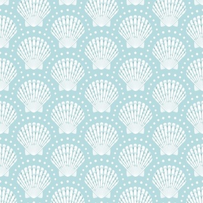 Pretty Scallop Shells - B7DCE0 - medium scale