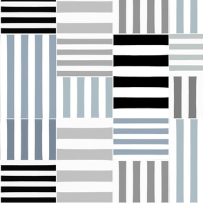 stripe blocks - blackened cod - large 