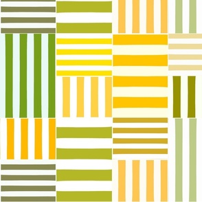 stripe blocks - citrus - large 