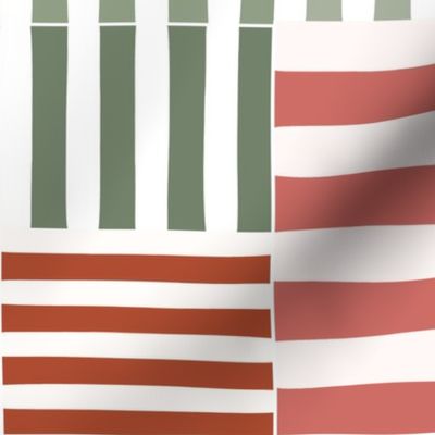 stripe blocks - dahlia - large 