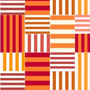 stripe blocks - spice - large  