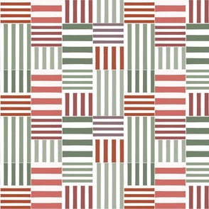 stripe blocks - dahlia - medium