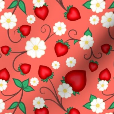 Ode’imin: Strawberry Ojibwe Floral Realism