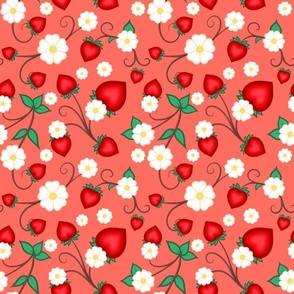 Ode’imin: Strawberry Ojibwe Floral Realism