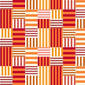 stripe blocks - spice - medium  