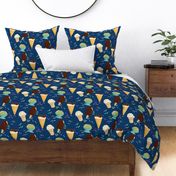 IceCream_Pattern Navy