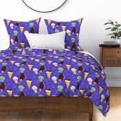 IceCream_Pattern Dark Purple