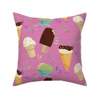 IceCream_Pattern Dark pink