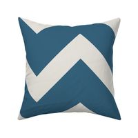 Thick Bright Navy Teal Chevron