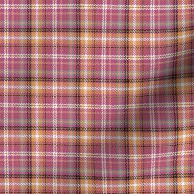 321 - Small scale classic twill weave plaid design in warm red, black and cream tones for unisex wallpaper, country interiors, table cloths, duvet covers and kids apparel