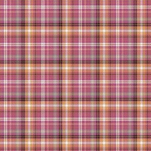 321 - Small scale classic twill weave plaid design in warm red, black and cream tones for unisex wallpaper, country interiors, table cloths, duvet covers and kids apparel