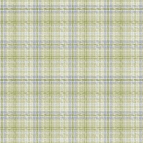 $ Small  scale classic twill weave plaid design in warm neutral soft apple green tones for masculine wallpaper, country interiors, table cloths, duvet covers and kids apparel