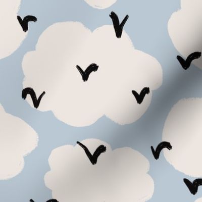 Clouds with birds