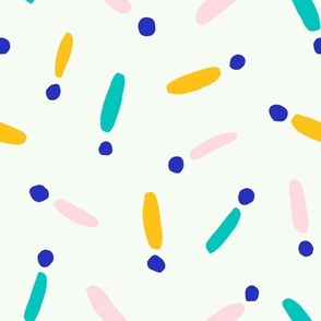 Cute abstract pattern with lines and dots