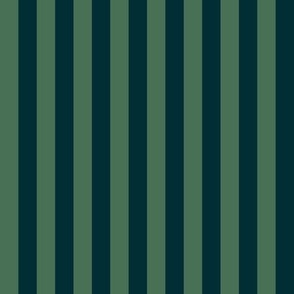 Autumn Stripes - Moody and Fern Green
