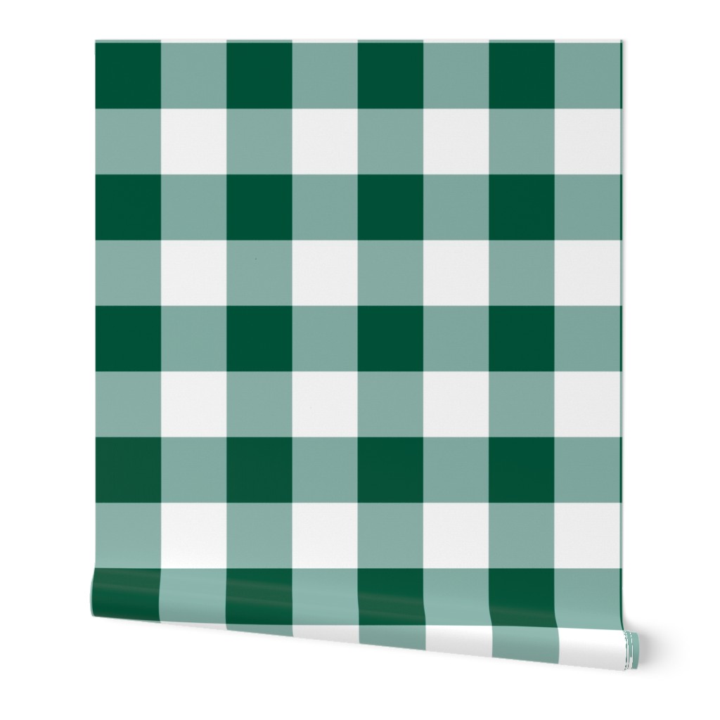 Micro Mini Scale // Emerald Green Vintage Gingham Check  