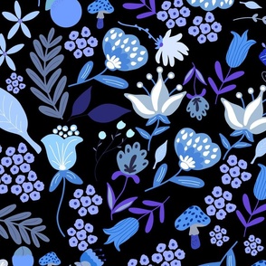 cool fabric patterns blue